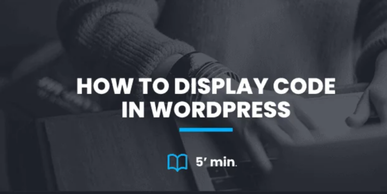 Show Code Snippets in WordPress Blog Posts with Code Blocks – NybbleHost